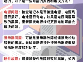 电脑拆后显示器黑屏是什么原因？如何解决显示器黑屏问题？