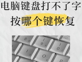 电脑键盘无法输入字的解决方法