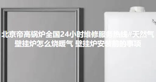帝高壁挂炉无法上水处理方法？常见原因有哪些？  第2张
